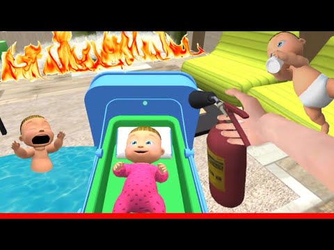 Bayi Sultan Nangis Minta Papa jadi Pemadam Kebakaran - Bayi Sultan Baby Simulator