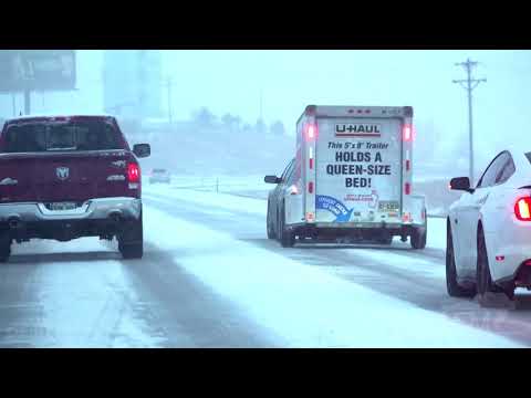 02-24-2020 Rapid City, SD - Slide-Offs Accidents Snowy Travel