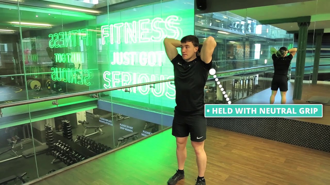 How To Do Medicine Ball Tricep Extension | Exercise Demo - YouTube