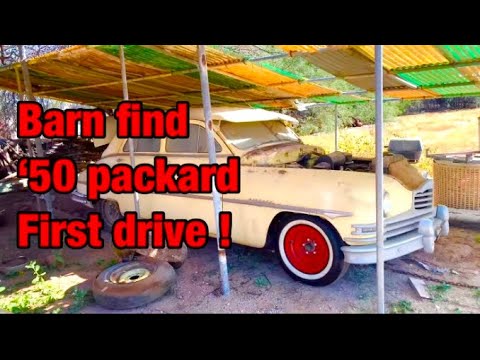 1950 packard will it run? First drive in 40 years!!