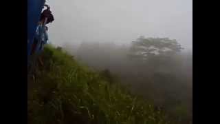 preview picture of video 'Travel on Train in Sri Lanka - Udarata Manike train going through misty hill at Hatton area'