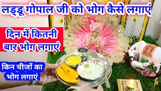 लड्डू गोपाल जी का भोग कैसे लगाएं !!  दिन में कितनी बार भोग लगाएं, किस चीज का भोग लगाएं|laddu Gopal