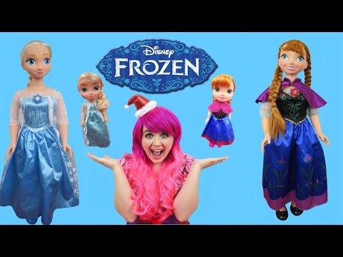 Anna & Elsa Transform Into GIANTS!  Disney Frozen Dolls | TOY REVIEW | KiMMi THE CLOWN Video