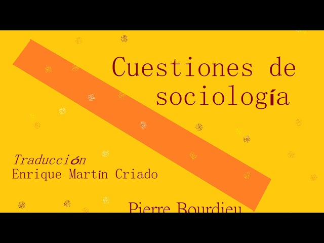Vídeo relacionado con Cuestiones de Sociología: 169 (Básica de Bolsillo)