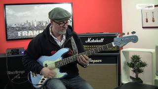 Video thumbnail for SQUIER BY FENDER James Johnston Jazz Bass LPB by session