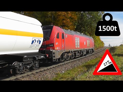 Dieselpower extrem - DB Cargo macht mit Eurodual privaten EVUs Konkurrenz, 1500t in der Steigung