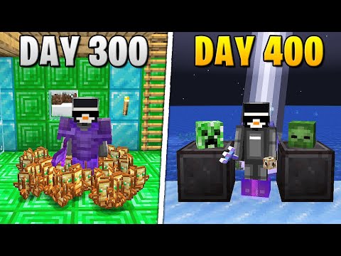 400 Days in HARDCORE Minecraft... I Survived!