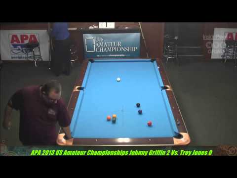 2013 APA US Amateur Championship Johnny Griffin VS  Troy Jones