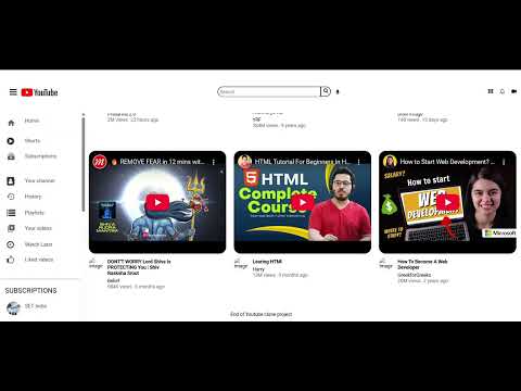 YouTube clone demo