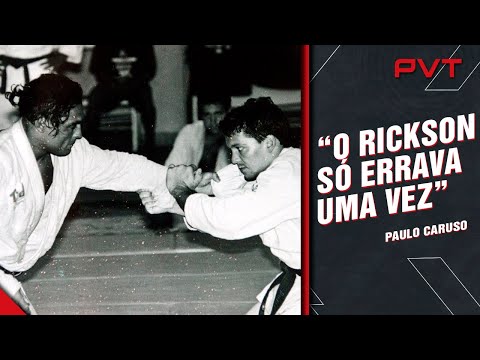 PAULO CARUSO LEMBRA TREINO COM RICKSON GRACIE