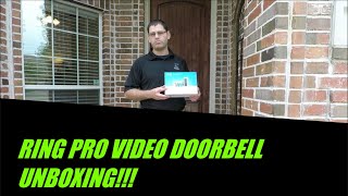 RING PRO VIDEO DOORBELL In-Depth Unboxing