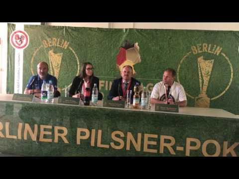 Pressekonferenz nach dem Berliner Pilsener Pokalfinale