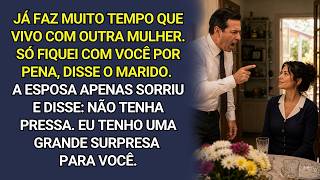 Faz tempo que vivo com outra mulher. Só fiquei com você por pena, disse o marido. A esposa riu ....