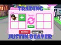 Trading My Justin Beaver In ADOPT ME