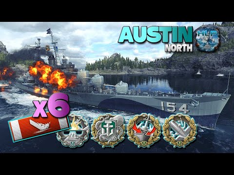 Cruiser Austin: Flank hero - World of Warships