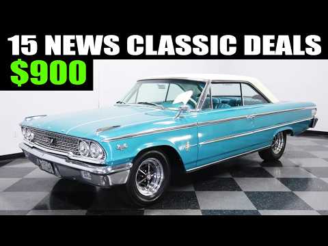 15 Cheap classic cars for sale by owner. Priced at $900 to $9,000
