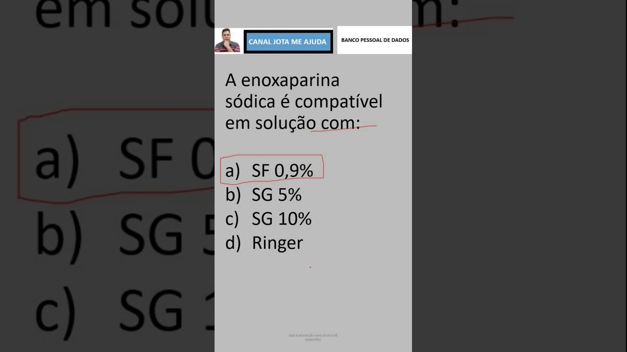 QUIZ de Medicação e sua Administração parte 6 [Vários vídeos no canal para Concurso em Saúde]