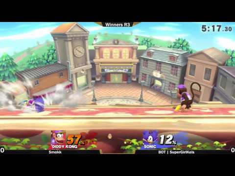 Grand Capital Smash #2 BOT | SuperGirlKels (Sonic) vs Smokk (Diddy Kong) Winners Quarters