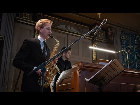 Madara Pētersone "Laika liecība"  saksofonists Aigars Raumanis un ērģelnieks Aigars Reinis