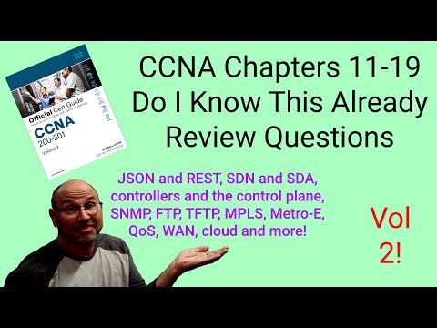 CCNA Vol 2 Chapters 11-19 Do I Know This Already questions
