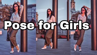 Pose ideas for girls | How to click stylish standing pose | my_clicks Instagram