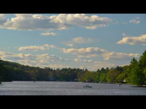 Timelapse: Late Afternoon, Hamilton Reservoir, Holland, Massachusetts, July 2, 2016