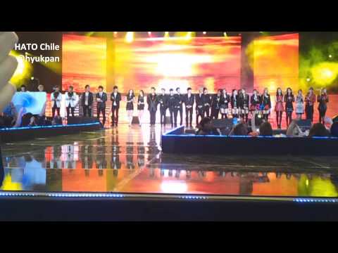 [121102] Fancam Inicio Music Bank Chile "Todos Juntos"
