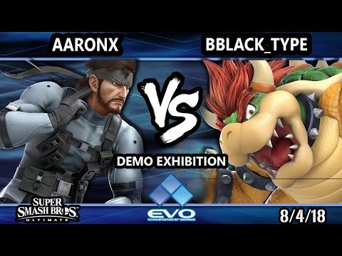 Evo Demo SSBU - AaronX (Snake) Vs. Bblack_Type (Bowser) Smash Ultimate