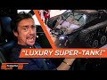 Richard Hammond Drives A Ripsaw Tank Through A Shopping Mall The Grand Tour