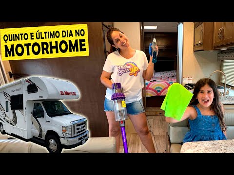 FIFTH AND FINAL DAY IN THE MOTORHOME - CLEANING AND FAREWELL