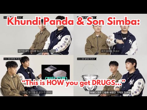 Son Simba & Khundi Panda SPEAKING OUT about substance ABUSE in the korean music industry