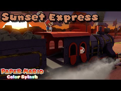 Paper Mario: Color Splash 100% Repainted - Stage 25 - Sunset Express