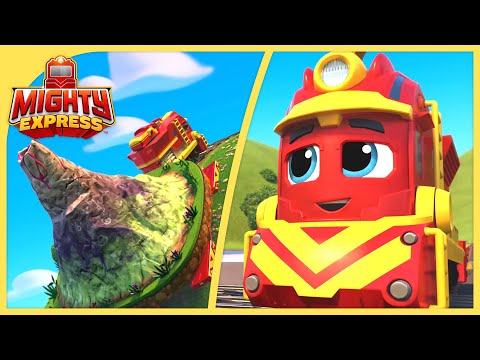 Freight Nate Volcano Delivery & More Mega Missions 🌋 | Mighty Express Cartoons for Kids