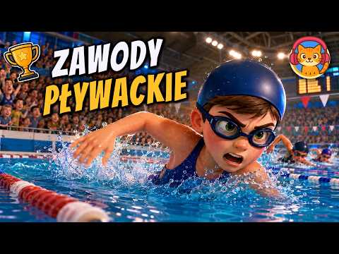 Miłosz i Pierwsze Zawody Pływackie - okładka bajki audio