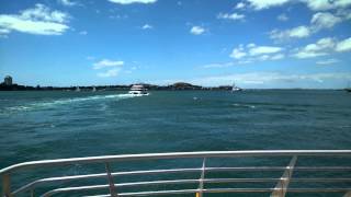 Auckland central to Waiheke ferry 4K