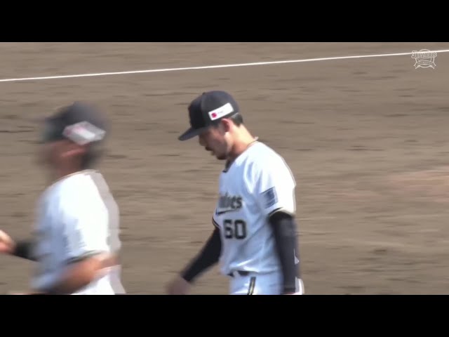 【ファーム】3人でピシャリ!! バファローズ・本田圭佑 1イニングを無失点に抑える好投をみせる!! 2025年7月31日 オリックス・バファローズ 対 広島東洋カープ