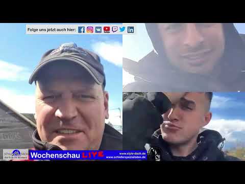 Fuß und Schieferkehle ansetzen - Live vom Schieferdach Dresden