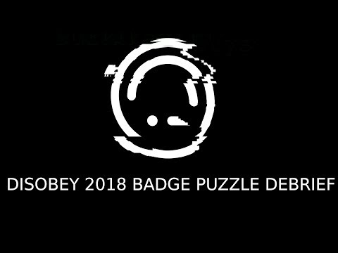 The badge puzzle for Disobey 2018