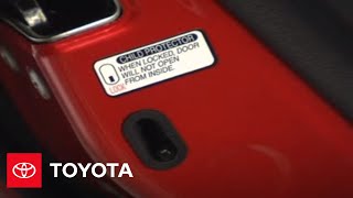 2007 - 2009 Camry How-To: Door Locks - Child Protector Locks | Toyota