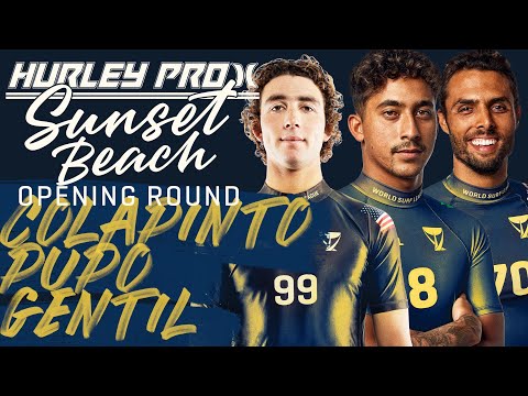 G. Colapinto, S. Pupo, I. Gentil | Hurley Pro Sunset Beach 2023 - Opening Rnd Heat Replay