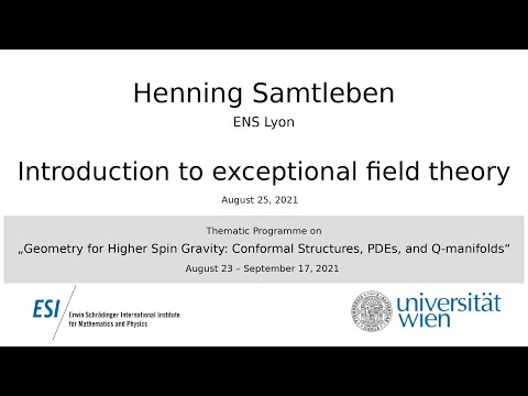 Henning Samtleben - Introduction to exceptional field theory