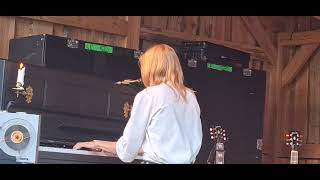 Girl laying down Anna Ternheim Lapphem Borkhult Åtvidaberg Sweden 8 July 2025