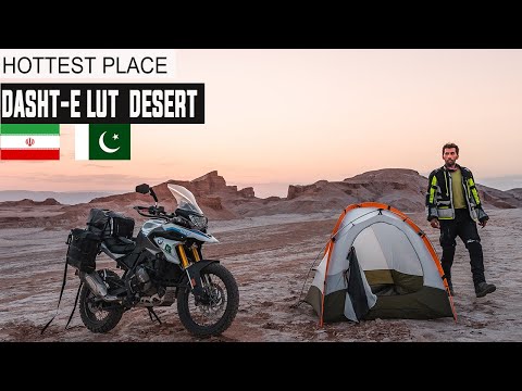 DANGEROUS Solo Camping Experience in the DESERT OF IRAN Ep. 48 | Motorcycle Tour Germany to Pakistan