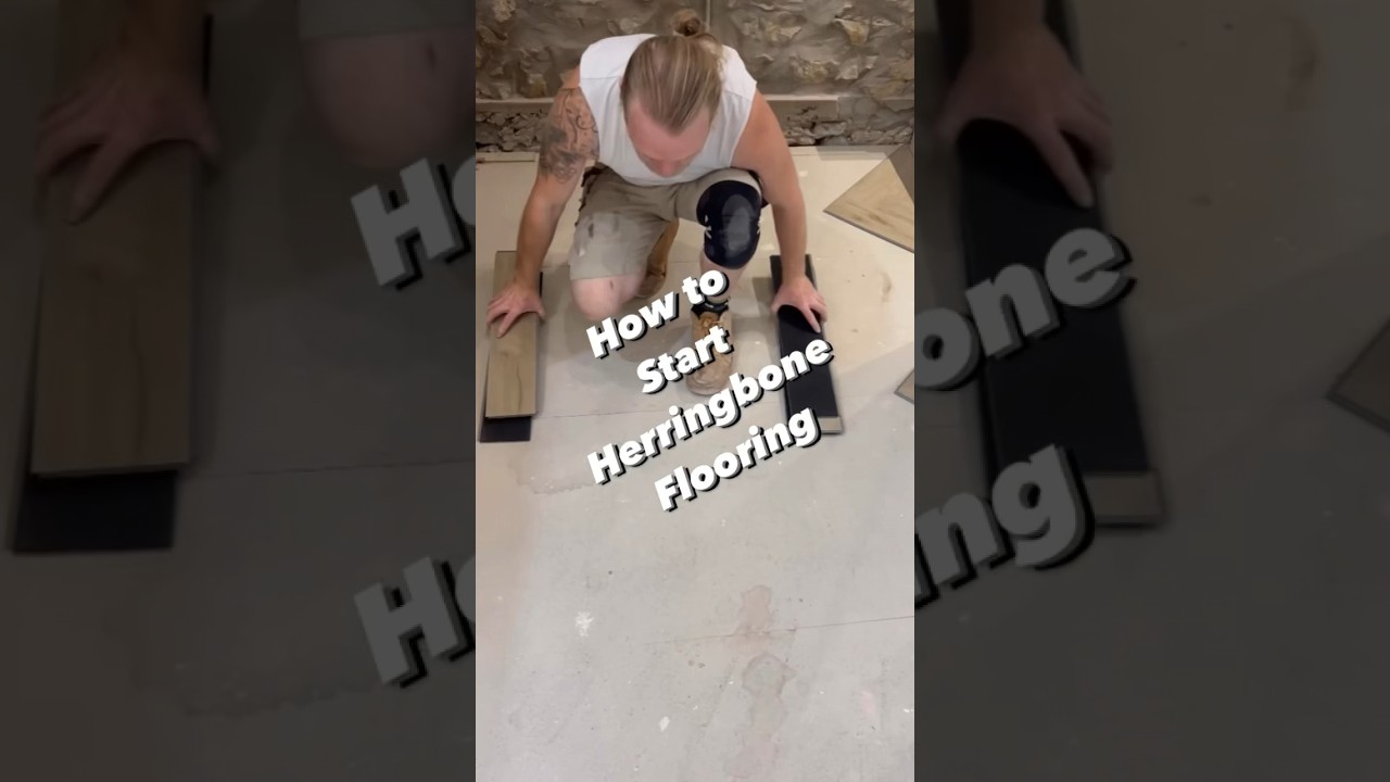 How to start your herringbone floor #diy #howto #carpentry #explore #tips #explore #flooring
