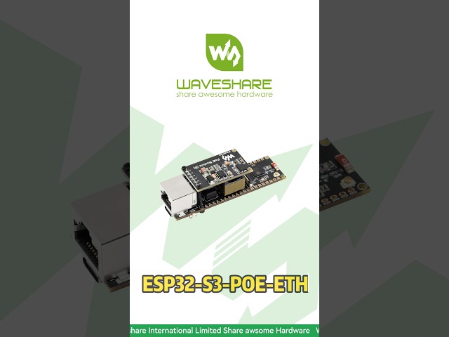 Vídeo relacionado con Waveshare Ethernet Module, High-Performance 10/100 Ethernet Physical Layer Transceiver (Phy)