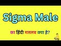 Sigma Male Meaning In Hindi Sigma Male Ka Hindi Me Matlab Kya Hota Hai Sigma Male Word Meaning