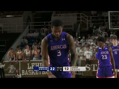 American University vs Lehigh | NCAA Men's Basketball || 02/24/2022