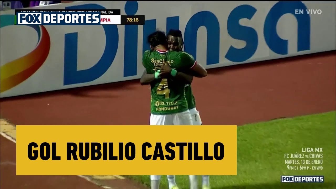 🦖 GOL Rubilio Castillo | Marathón 2-2 Olimpia | Final Ida | Apertura 2025 | Liga de Honduras