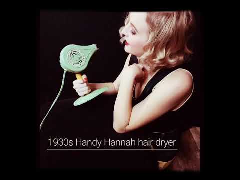 1920s & 1930s electric hairdryers and curling iron; vintage hairstyles