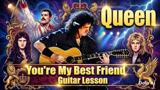 Queen You're My Best Friend Acoustic Guitar Lesson Written by John Deacon